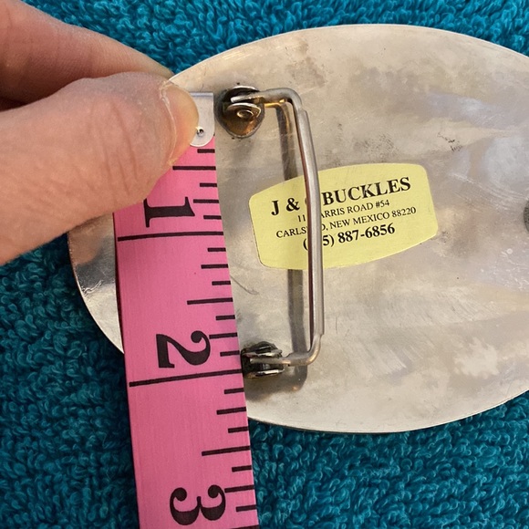 Vintage Metal belt buckle with advertising - Picture 5 of 7